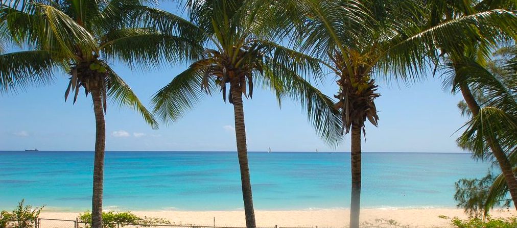 Rent the Best Beach House in Barbados with this view of Brighton Beach, a beautiful gentle beach.